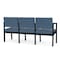 Lesro Lenox 3 Seat Tandem Seating W/ No Center Arms, 64.5 in W 24.5 in L 32 in H LS3101 - alternate 2